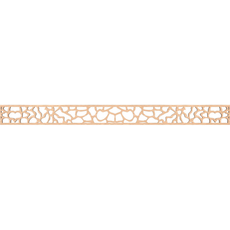 Moulure Rochester, Chêne rouge, H 4 po x l 46,375 po x P 0,25 po