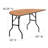 Wofford 60" Half-Round Wooden Folding Event Table