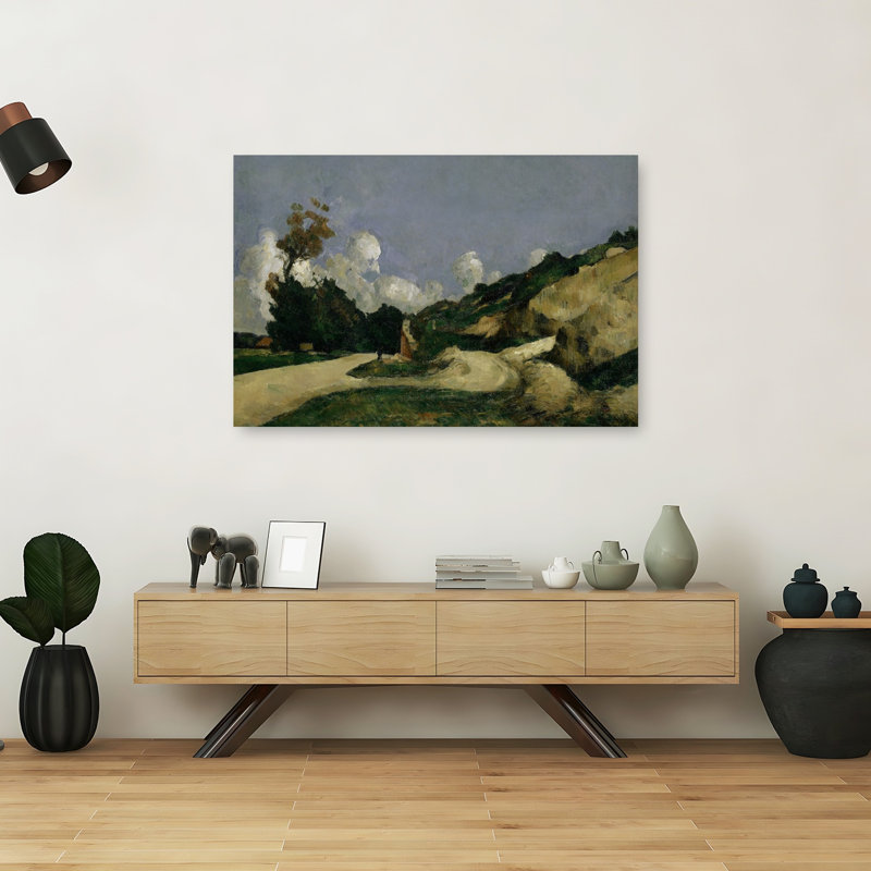 The Country Road, C.1871 Impressionist Abstract Contemporary Landscape Tree Wall Art Print, 101.6cm H x 152.4cm W