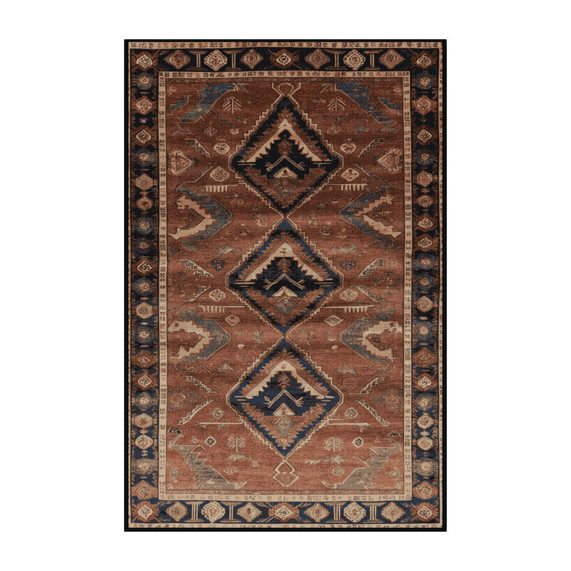Tapis brun lavable à la machine, Tapis de couloir 2 pi x 5 pi