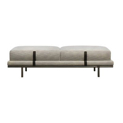 Tizes Cotton Blend Upholstered Bench