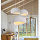 Jimyah 1- Light White Polyesters Unique/Statement Modern Pendant