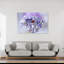 Ladybug On Purple Bloom Colorful Delicate Peaceful Ladybug Flower Nature Wall Art Print by Ellen van Deelen - 1 Piece Wrapped Canvas Wall Art-1851890055