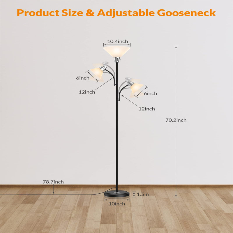 Michelena 178.3cm Tree Floor Lamp