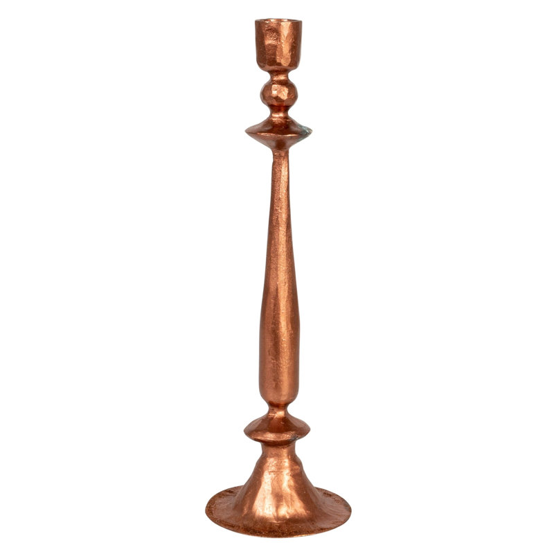 Round Hand-Forged Cast Metal Taper Holder