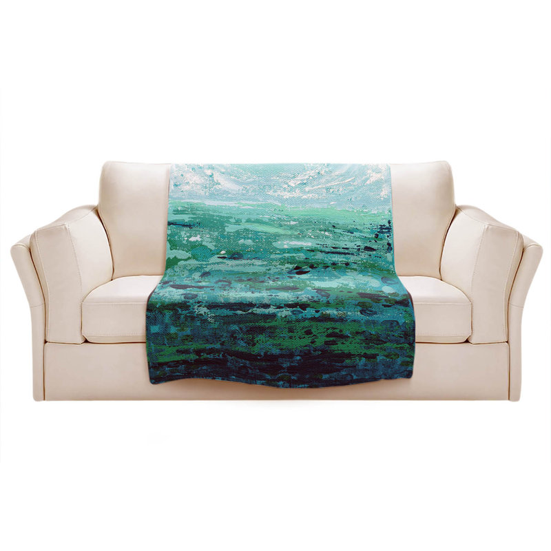 Hand Woven Throw Blanket, 51" W x 60" L