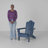 HDPE Folding Adirondack Chair-2133841908