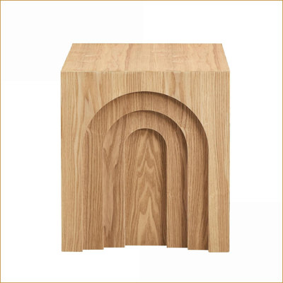 Table basse d'apparence en bois Nature