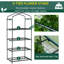 Brenton 4-Tier Portable Greenhouse With Sturdy Metal Frame And PE Cover