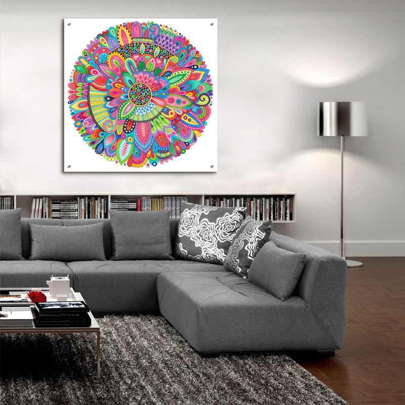«Indecision Mandala» par Hello Angel, H 36 po x l 36 po x P 0,2 po
