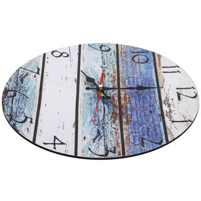 Horloge murale vintage silencieuse, décorative pour salon, bureau à domicile (style 1)