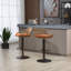 Tabourets de bar pivotants de style moderne (ensemble de 2) chaises à hauteur de comptoir réglable avec repose-pieds