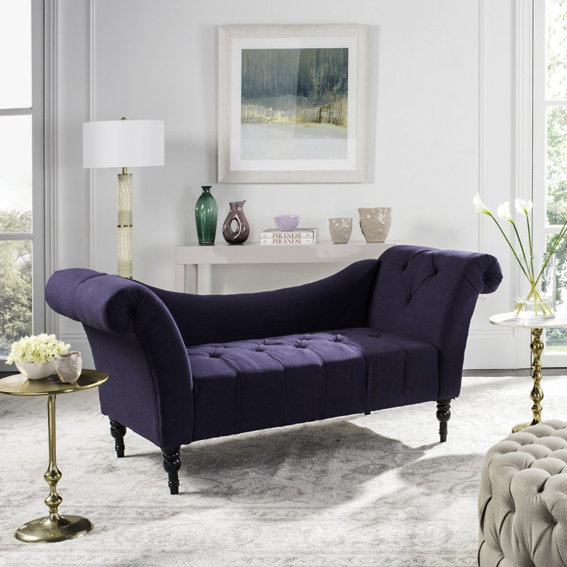 Chaise longue Dawton, Mauve lilas