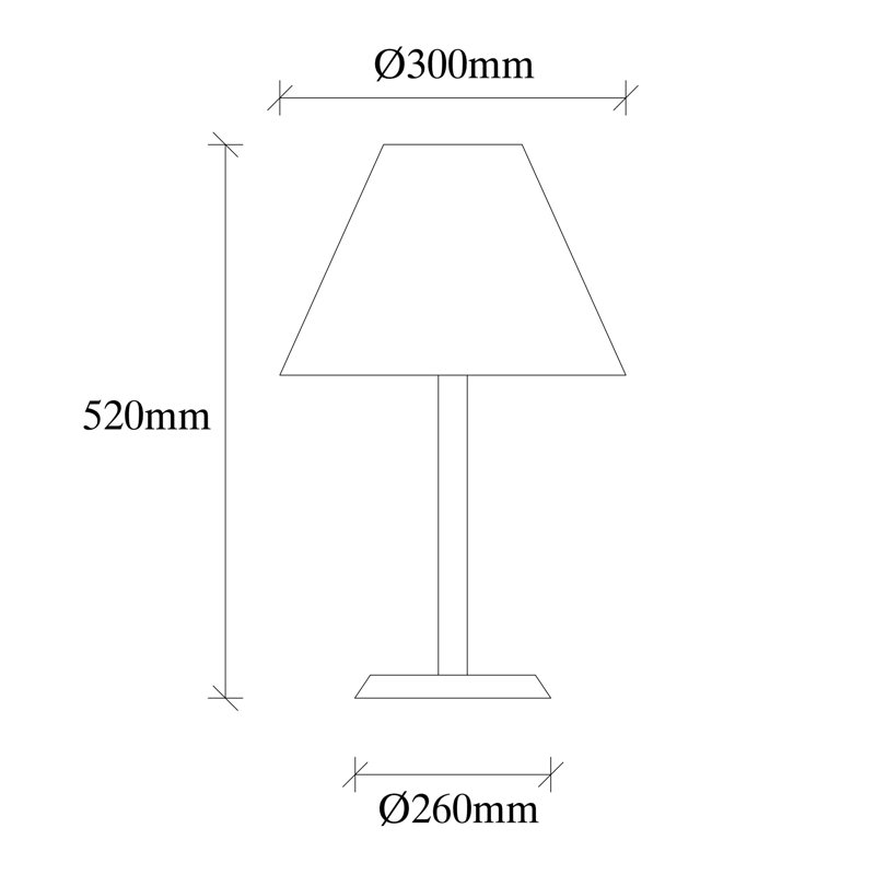 Lampe de table 21 po Jonesboro