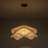 Canek 1 - Light Dimmable Geometric Fabric Celing Light, White Modern Single Pendant Lighting With E26 Bulb