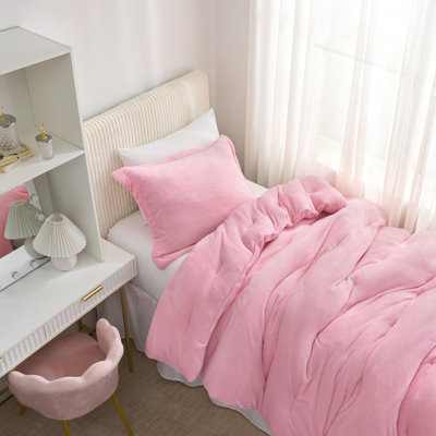Thicker Than Thick - Coma Inducer® Twin XL Comforter Set - Standard Plush Filling - Cool Pink
