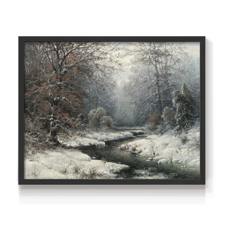 Paysages rétro-CCxxix-reproduction encadrée, H 11 po x l 14 po, Noir
