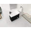 Meuble-lavabo mural de 28 po avec lavabo en céramique blanche et porte à fermeture en douceur | Idée de cadeau-754960087-754960081