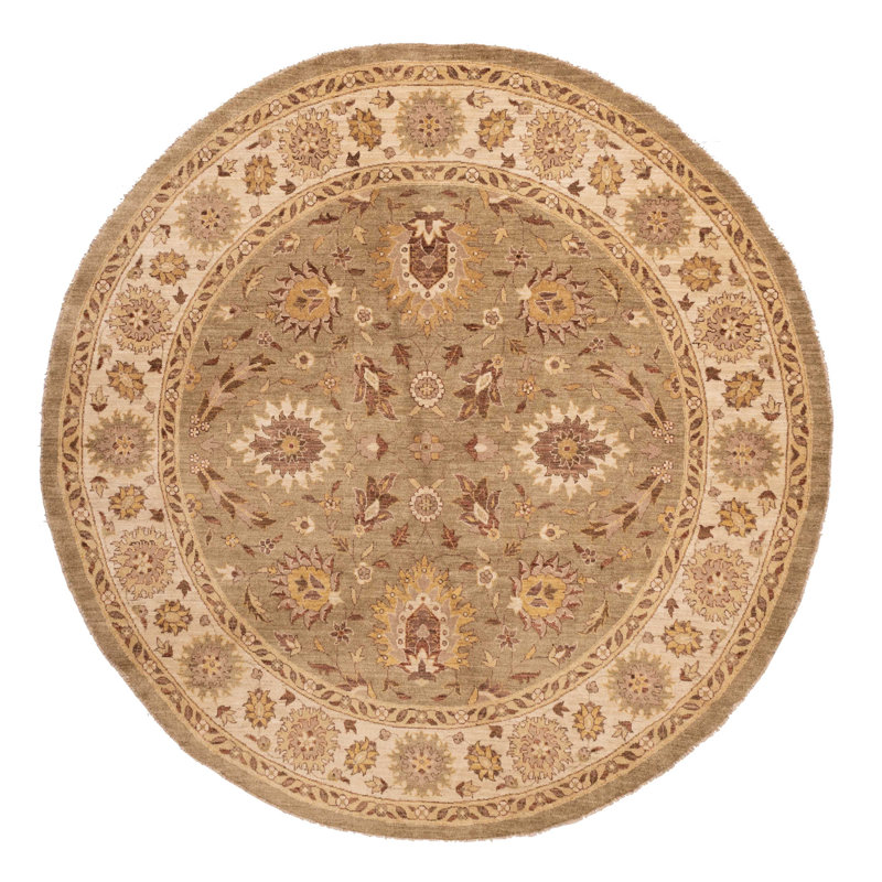 Tapis sauge Peshawar Oushak 9 pi 1 po x 9 pi 3 po