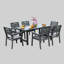 7-Piece HDPE Dining Set — Six Seats, Zero Maintenance & Umbrella-Ready for Your Crowded Retreat-1286929395