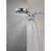 Hydrorain 5 Spray Dual Shower Head and Handheld Shower with Lumicoat and H2Okinetic 1.75 GPM