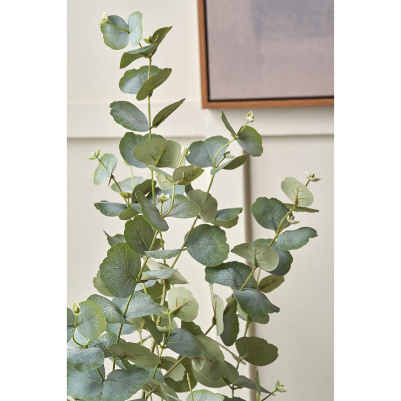 130cm Faux Eucalyptus Tree in Fibrestone Pot, 130 cm x 50 cm