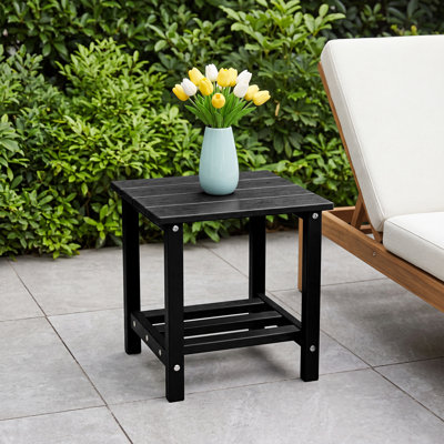 Table de bout avec tablette de rangement Adirondack