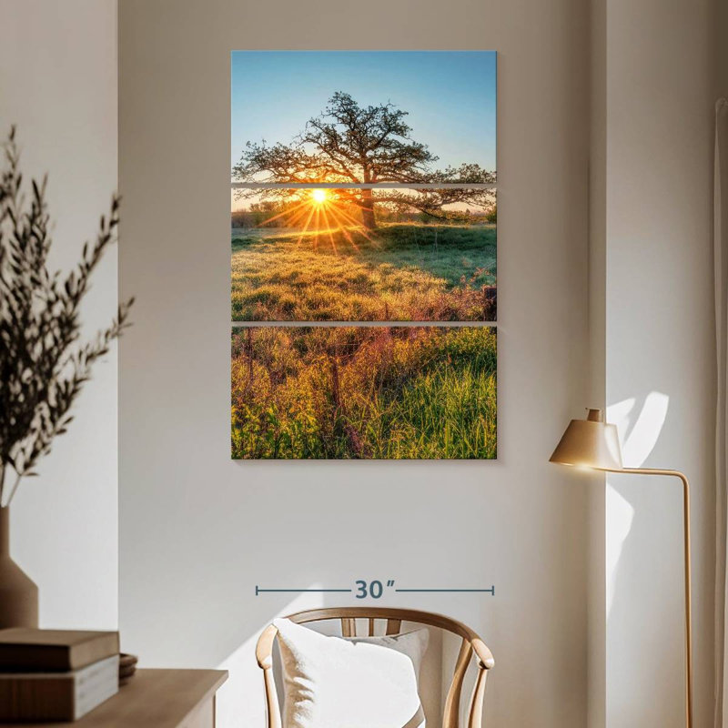 Harnek Oak Tree Sunrise, 65" H x 42" W