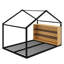 Structure de lit en métal inspirée de la maison avec éclairage intégré-1399548305-1399548304