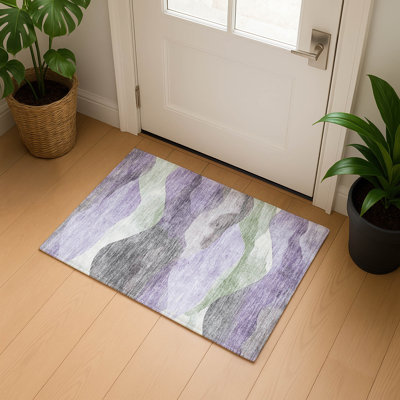 Premium Machine Washable Pinkston Waves Rug