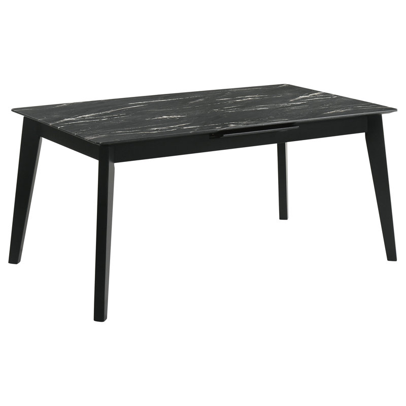 Dining Table with Self-Storing Extension Leaf