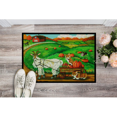 Floral Thanksgiving Doormat