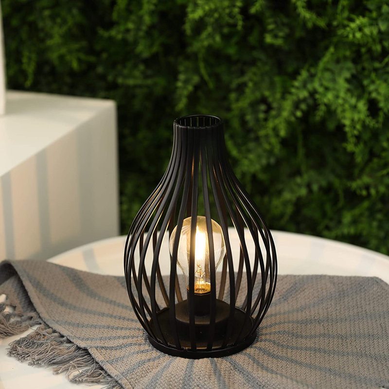 Lampe de table noire 9,5 po Arzan
