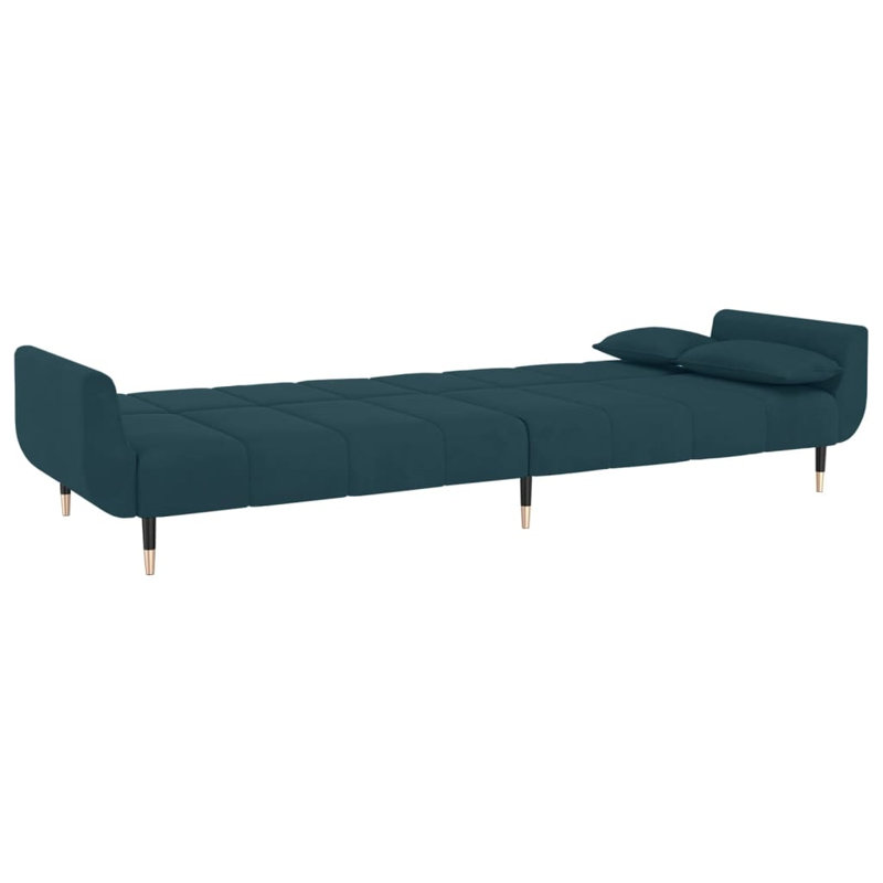 86.6'' Velvet Sofa, Blue Velvet