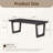 52"W Coffee Table with Storage, Mid-Century Modern Center Table for Living Room-2047339834