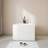 HIGEINE 35" Acrylic Freestanding Bathtub with Seat, Acrylic Japanese Soaking Bathtubs with Drain & Integrated Slotted Overflow Matte White
