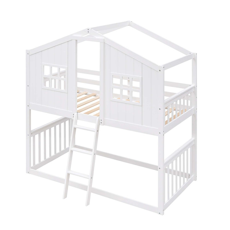Lit plateforme Gerlinde, Blanc