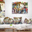 Coussin lombaire abstrait Abstract People and Time