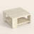 Allyannah 31.1" Modern Contemporary Square Coffee Table with Shelf-1811616400