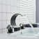 Widespread Bathroom Faucet  Bathroom Faucet 3 Holes Dual Crystal Handle Vanity Basin Mixer Tap