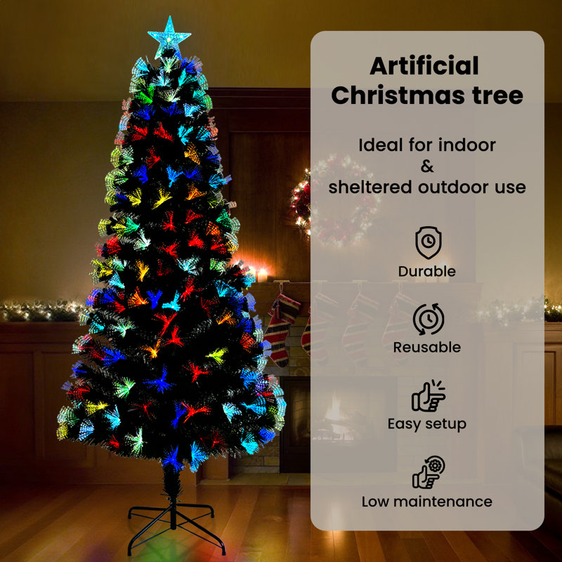 Artificial Christmas Tree Green PVC, 240cm H