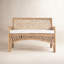 Banc de salle à manger rectangulaire en rotin l 42 po Beachwood