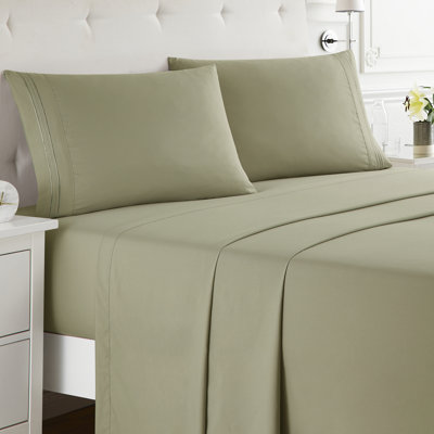 Double Brushed Hotel Luxury Sheet Set with Extra Soft Sheets & Pillowcases