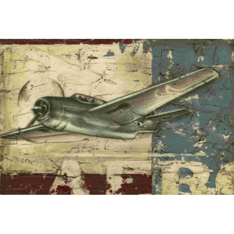 Avion rétro II, H 24 po x l 36 po