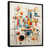 Toile avec cadre flottant noir