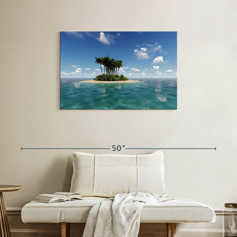 Gillard Small Tropical Island, 24" H x 36" W