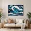Art mural bleu nautique-1127457517
