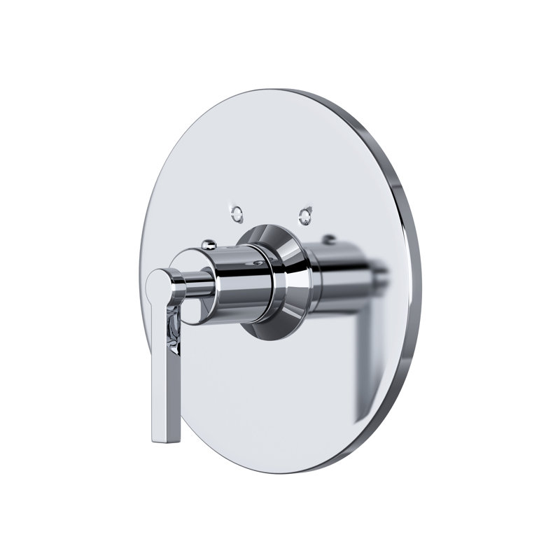 Lombardia 3/4" Thermostatic Trim Without Volume Control, Polished Chrome