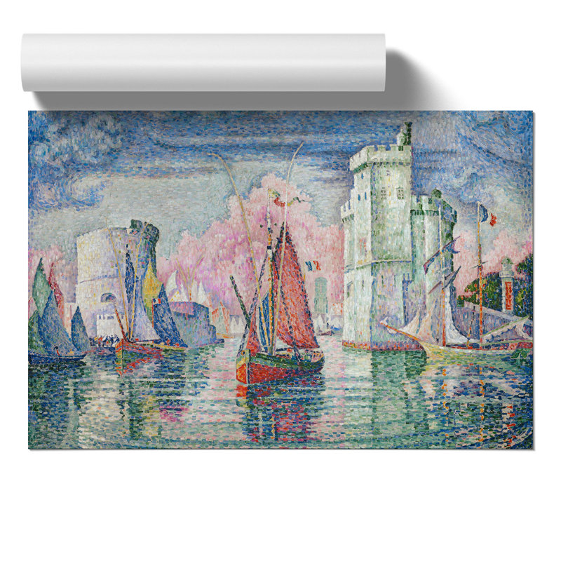 Port Of La Rochelle by Paul Signac - No Frame Painting, 21cm H x 30cm W x 0.1cm D