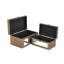 Ensemble de 2 boîtes en bois lavé-25313643